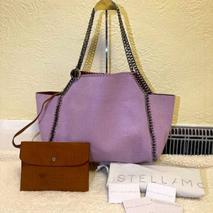 STELLA MCARTNEY Falabella reversible fold over purple tote